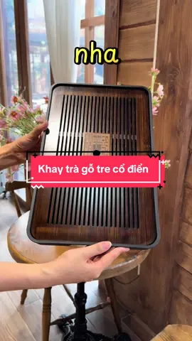 Khay trà gỗ tre cổ điển và sang trọng #khaytragotre #khaytradep #khaydungamchen 