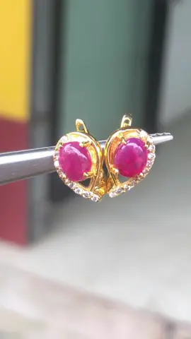 Bông tai khuyên tai nữ đá chủ ruby đẹp sang xịn cho chị em #daquy #trangsuc #daquylucyen #hoangsimjewelry #hoangsimjewelry1 #viralvideo #bongtai #khuyentai 