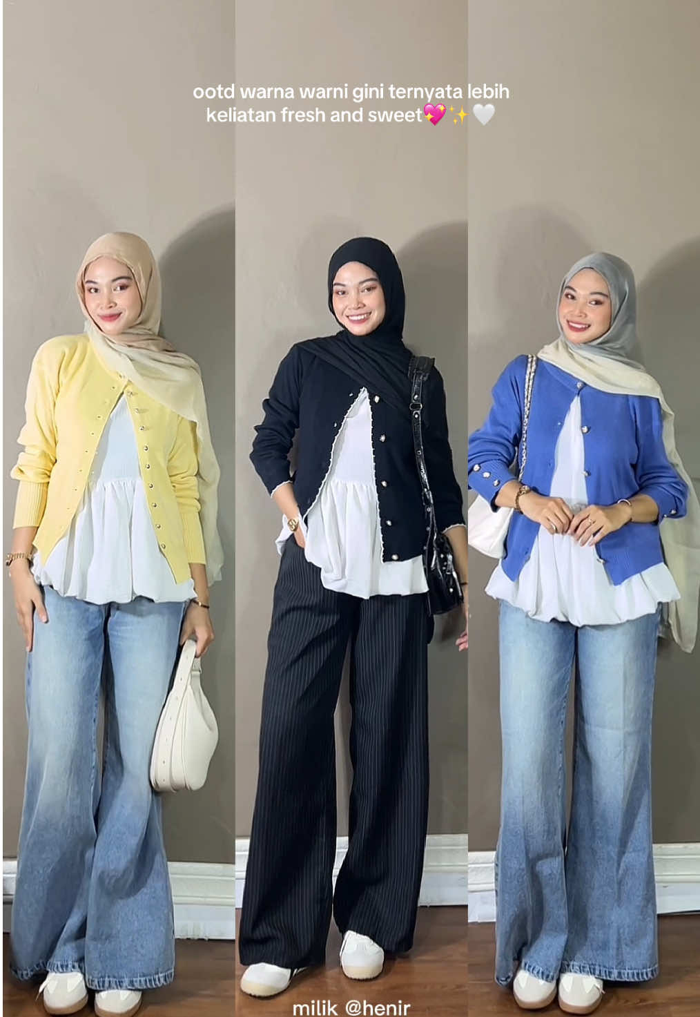 masih pake inner balon andalan aku💖✨ #innertopruffle #innerruffle #innerdress #cardigan #jeanshighwaist #jeanswanita #ootdinspp #outfitinspo #simpeloutfit #simpeloutfit #ootdinspo #outfitinspo #outfitideas #outfits #outfitinspiration #outfitoftheday #innerbalon #innerbaju #innerbajulucu #rekomendasioutfit #outfitgemes #cardigan #fyp #fypシ #fypシ゚viral #fypage #jeans #kulotcutbray 