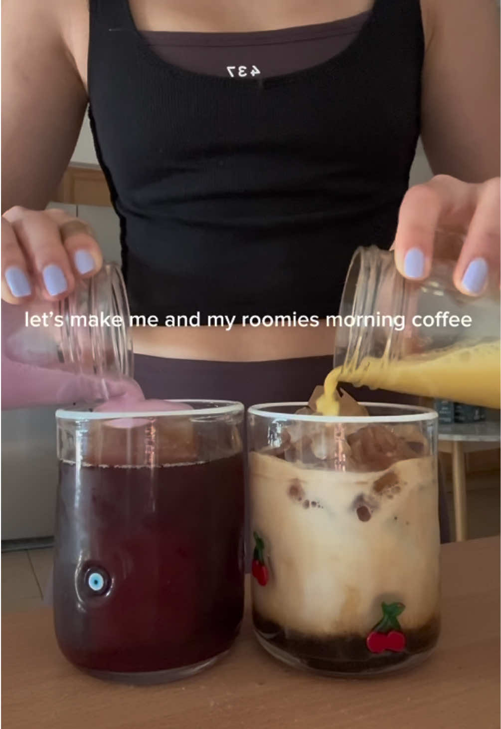 two staples 🙏 #coffeetok #coffeetiktok #icedlattes #athomecoffee #latte #coffeerecipe #saffron 