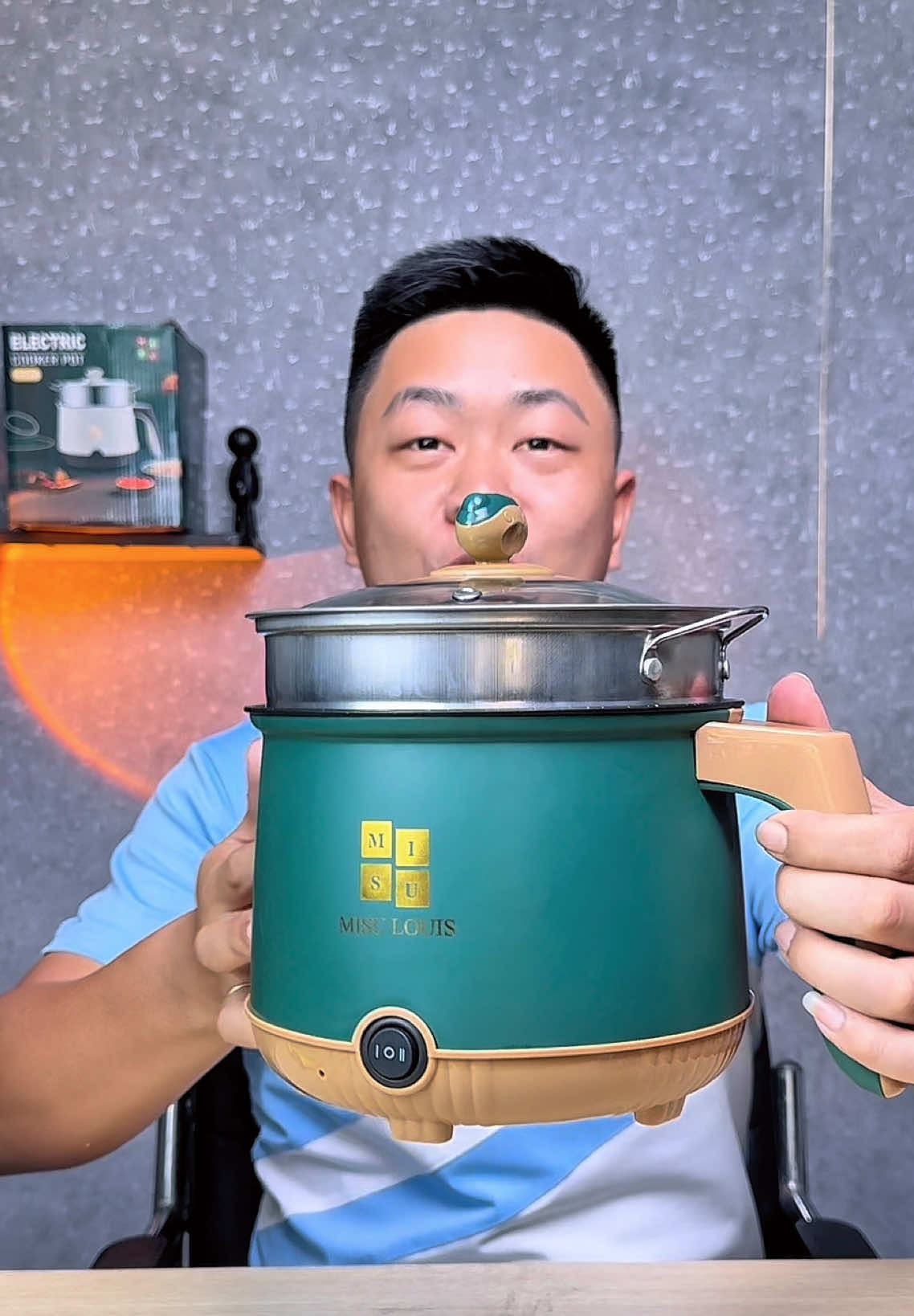 Nồi lẩu điện mini đa năng 2 tầng kèm xửng hấp tiện lợi #noilau #shopnhatom79 #noilaumini #noilaudien #noilaudanang #muataitiktok #muataitiktokshop 