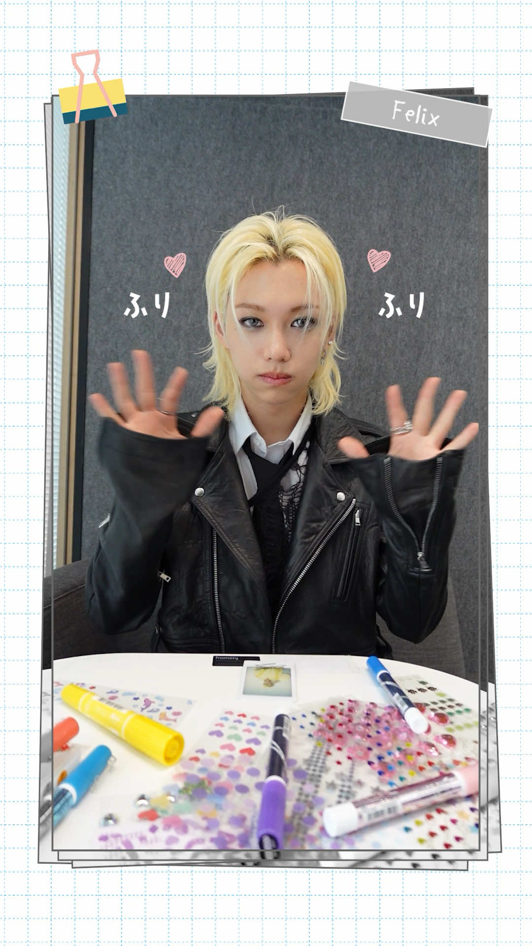 Stray Kids JAPAN 3rd Mini Album『Hollow』 🪄シリアルナンバー応募対象郵送プレゼント✨ <メンバー手作りオリジナルチェキ>制作メイキング映像 本日7/10(木)は #Felix #フィリックス の様子を公開！ #StrayKids #スキズ #スキズ_3rd_Mini #JAPAN_3rd_Mini_Album #SKZ_Hollow