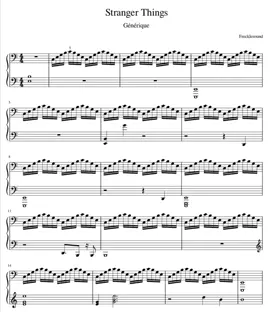 Partitions - Stranger Things 🚲 🔦 🎥  . #musician #pianist #piano #pianotok #musicsheet #sheetmusic #fyp 