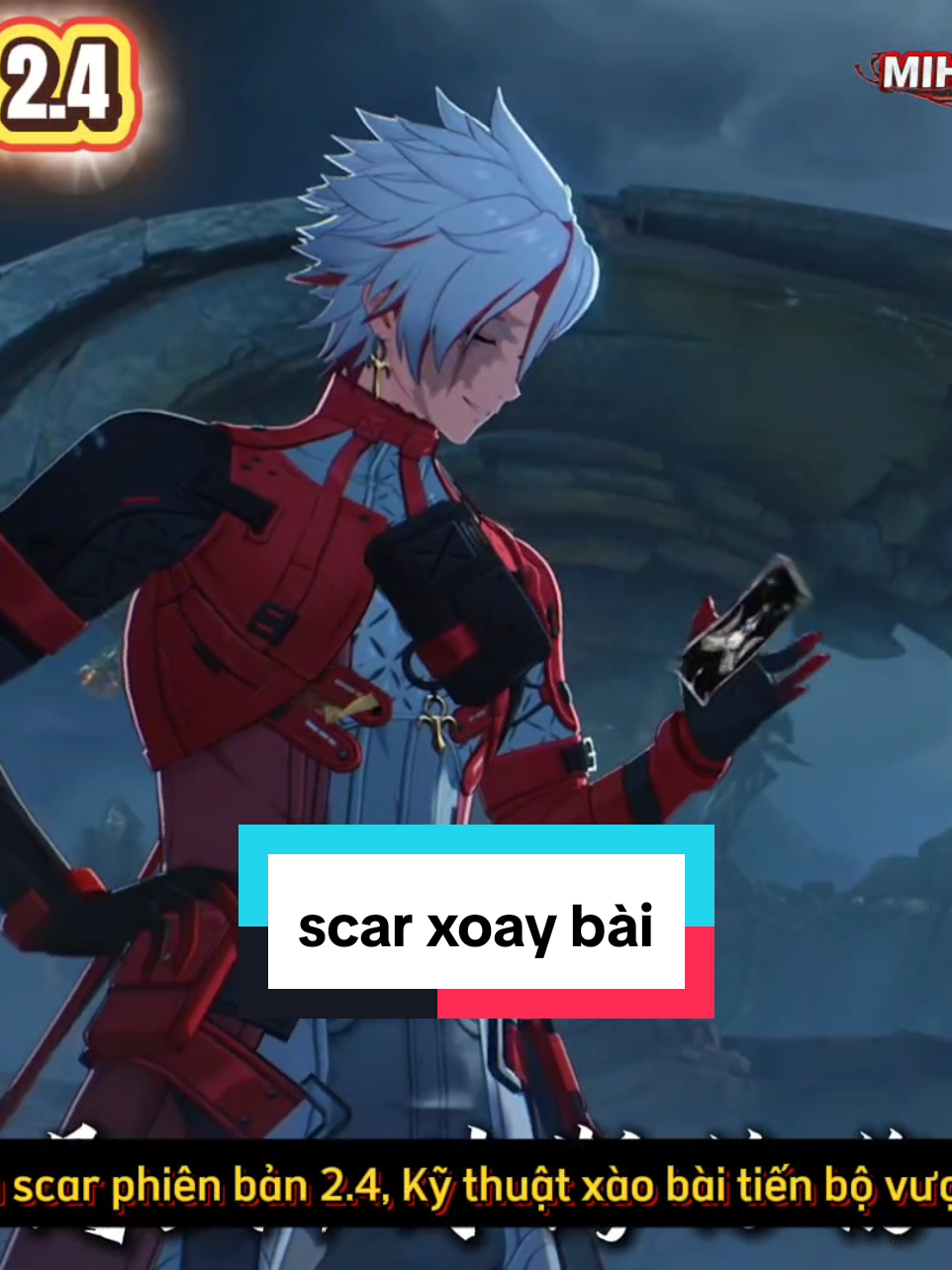 Kỹ thuật xoay bài của Scar đã tiến bộ, ngón tay rất linh hoạt  #wuwa #minhtrieu  #wutheringwaves 
