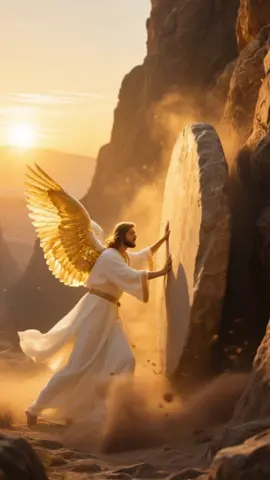 ¿Conoces al ángel que abrió la tumba de Jesús? #Jesús #Biblia #Cristianismo #HistoriaBíblica