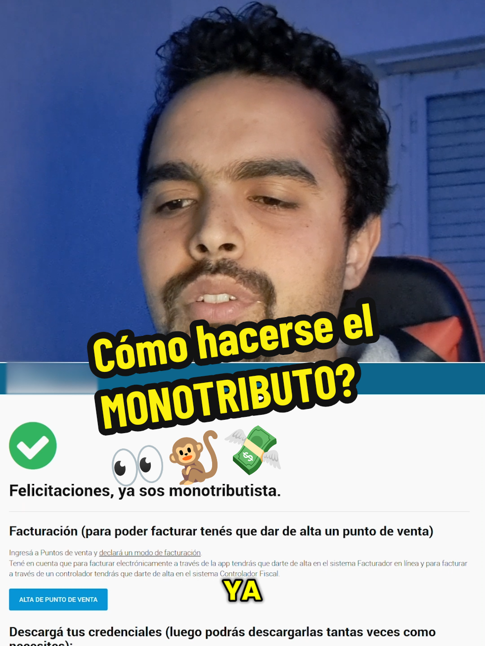 Cómo hacerse el MONOTRIBUTO para trabajar en apps? 👀🐒💸 #delivery #pedidosya #rappi #arca #afip #argentina #buenosaires #work #repartidor #monotributo 