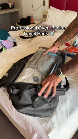 If you were an over packer, you need to check this out. #TravelTip #TravelTips #traveltiktok #traveltok #luggagehack #luggagepacking #luggagebag #travellife #travelhacks #travelhack 