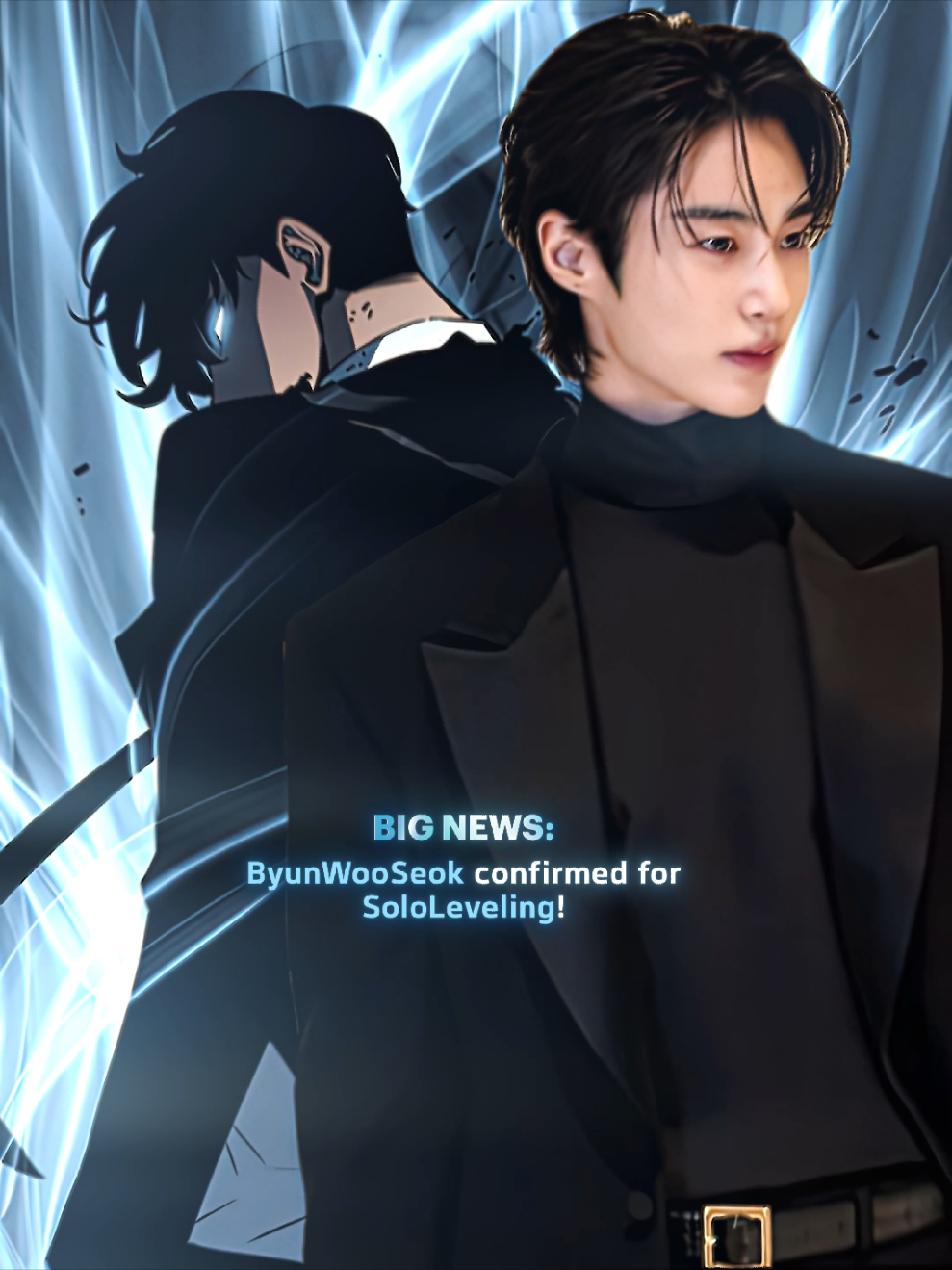 SO EXCITED!!! #sololeveling #sungjinwoo #anime #kdrama  #byeonwooseok #fyp 