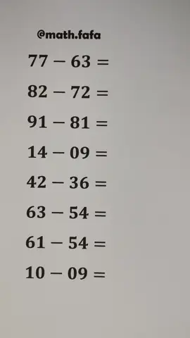 Substraction📚#math #mathematics #knowledge #student #study #LearnOnTikTok #studytok 