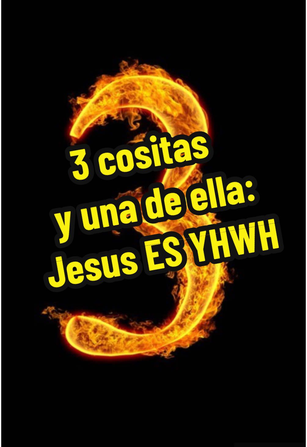 Replying to @Macara 3 cositas: 1. “Nadie sabe con certeza cómo se pronuncia el nombre de Dios” JW.org. 2. Jesús es YHWH y 3. Jesús es Dios 