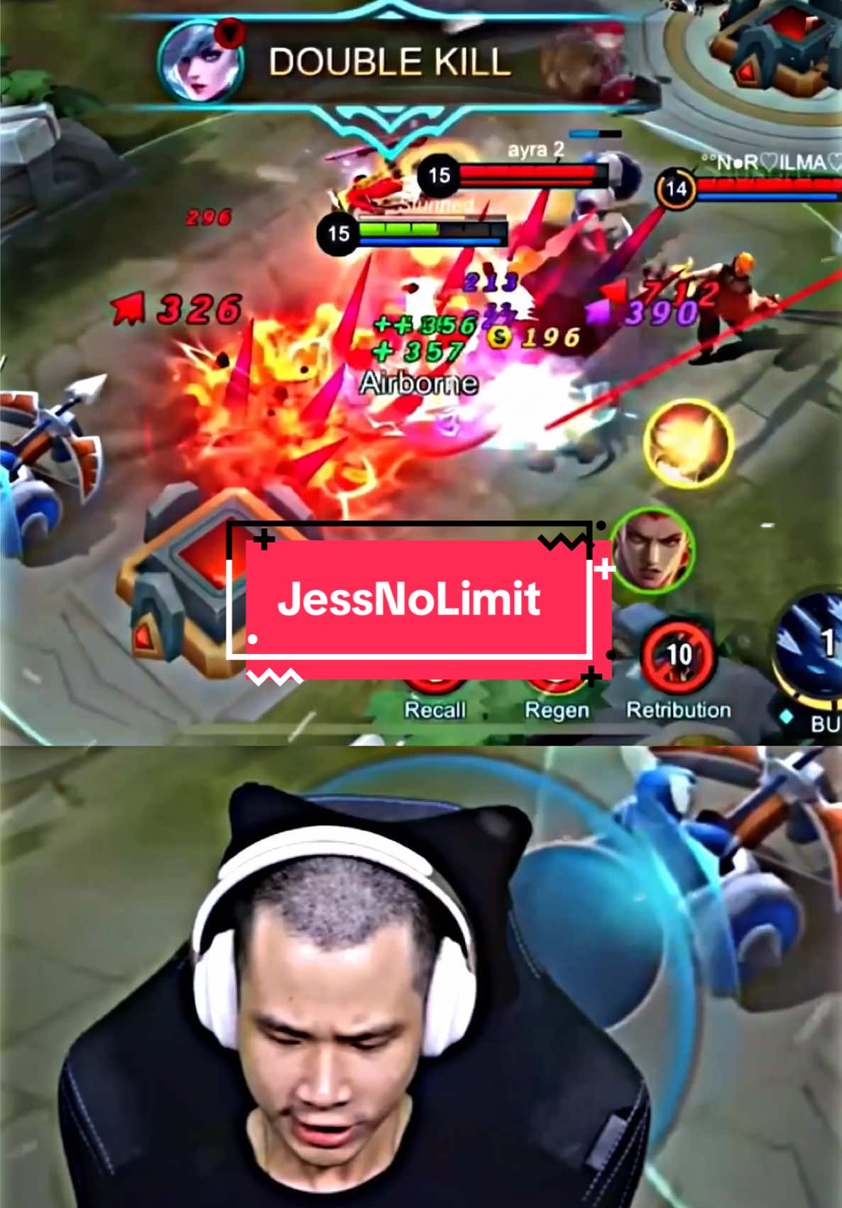 Bro, lu belum tau yang lu bacotin itu siapa😈🥶 #jessnolimit #MLBB #MLBBDinoPlanet #MLBBALLSTAR #fypシ 