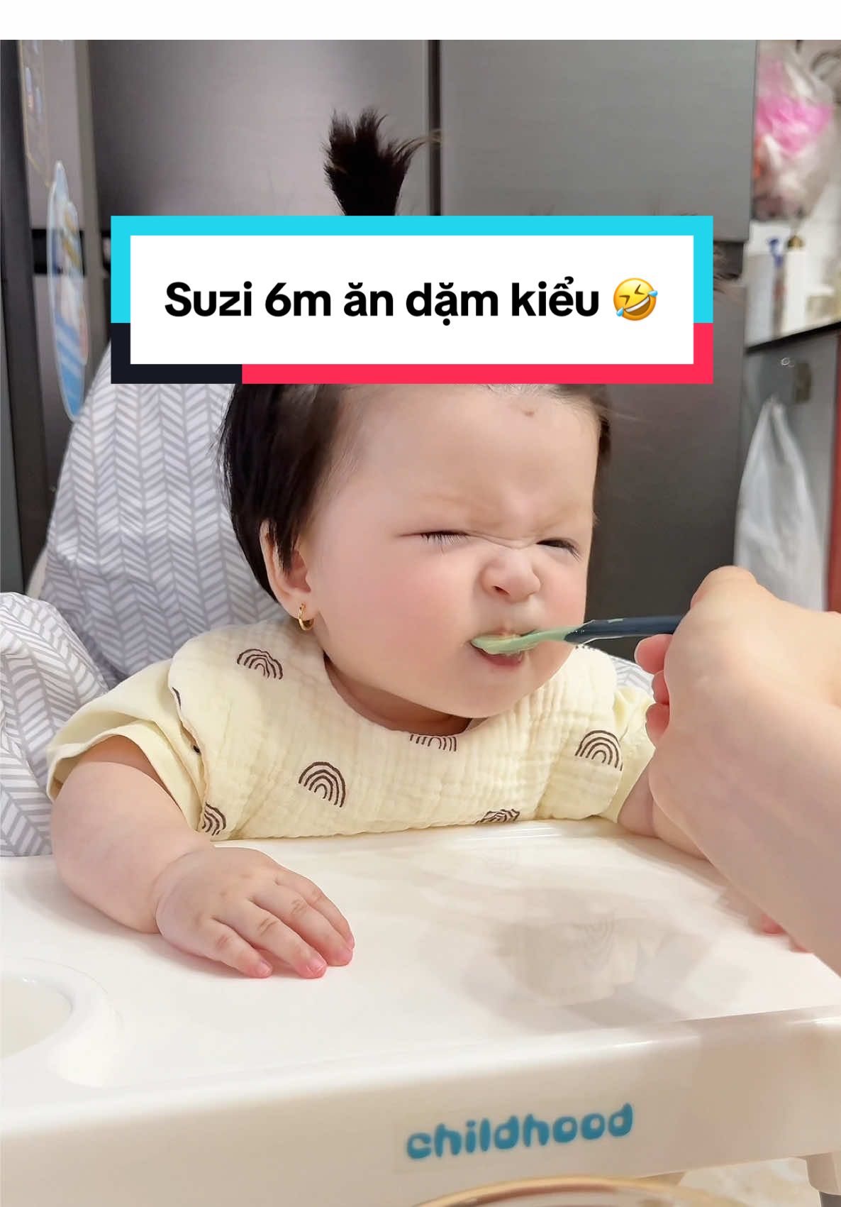 Trvia đút cho con ăn không kịp là có thật 😂😂😂 #embe #andam #andamcungbe #mukbang 