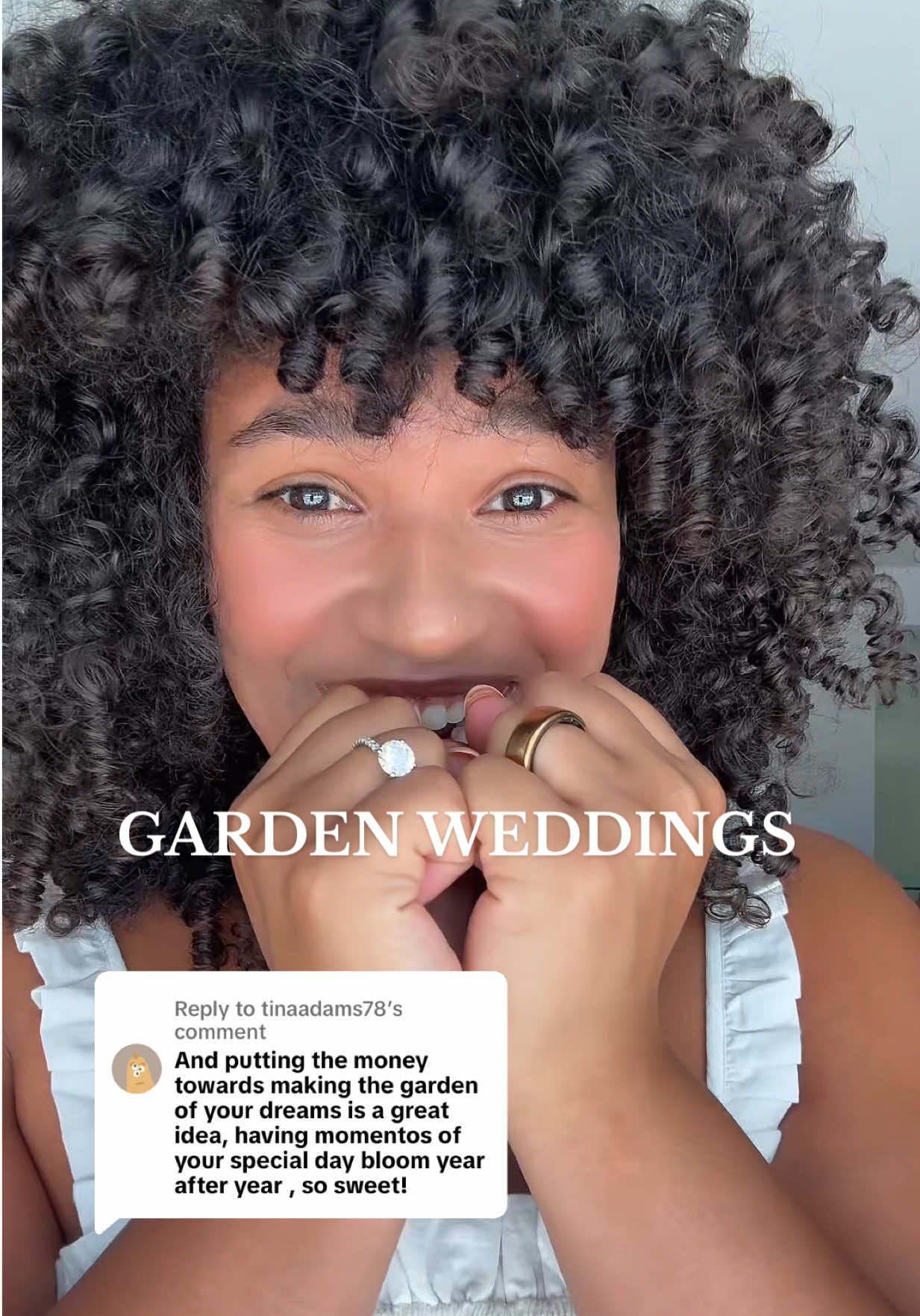 Replying to @tinaadams78 Will you guys help me pick out flowers & trees? #backyardwedding ✨🌼🌳