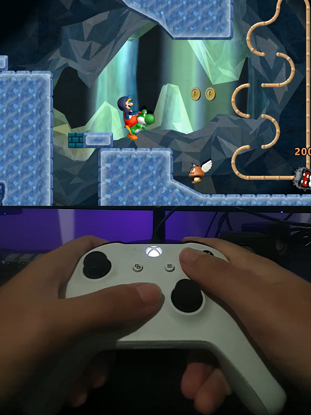 Super Mario Bros Platform: Wii U (original), also available as New Super Mario Bros. U Deluxe on Nintendo Switch Genre: Side-scrolling Platformer Players: 1 to 5 players Release: 2012 (Wii U) Story: Bowser invades Princess Peach's castle with the help of his minions and catapults Mario, Luigi, and their friends far away. The goal is to travel across a large interconnected world, defeat the bosses of each area, and reach Peach's castle to rescue her. Gameplay: Classic 2D side-scrolling platformer style. Mario can use power-ups like the Super Mushroom, Fire Flower, Flying Squirrel Suit, and Mini Mushroom. Each level is filled with platforming challenges, enemies, and hidden secrets. Supports multiplayer for up to 4 players (Mario, Luigi, and two Toads). A fifth player can assist using the GamePad in Boost Mode. The world map is interconnected, similar to Super Mario World, with secret paths and bonus areas. Highlights: Colorful and vibrant HD graphics. Creative levels including water, lava, snow, jungle, and castle stages. Classic enemies like Goombas, Koopa Troopas, Boos, and unique bosses in each world. Includes additional modes like Challenge Mode and Boost Rush for extra difficulty. #mario #gaming #play #supermario #supermariobros