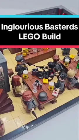 Drop a quote if you know one! Check out this really cool Inglourious Basterds LEGO scene by @JustaPeeler #inglouriousbasterds #lego #legomoc #bradpitt #fyp #foryoupage❤️❤️ #quentintarantino @LEGO 