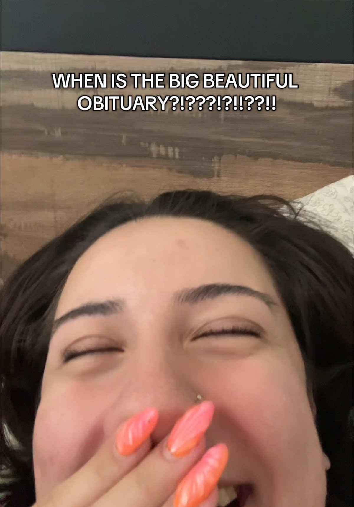 you guys are so funny pls don’t go bald #bigbeautifulobituary #bigbeautifulbill #whenithappens 