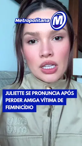A cantora Juliette emocionou os seguidores ao falar sobre a morte de uma amiga próxima, vítima de feminicídio. Em desabafo nas redes sociais, ela fez um alerta sobre os sinais de relacionamentos abusivos e incentivou mulheres a não permanecerem em situações de risco. “Se você estiver em uma relação minimamente violenta, não permaneça. Peça ajuda”, afirmou. “A gente queria muito que ela tivesse pedido para conseguir evitar isso.” #entretênews #tiktoknoticias 