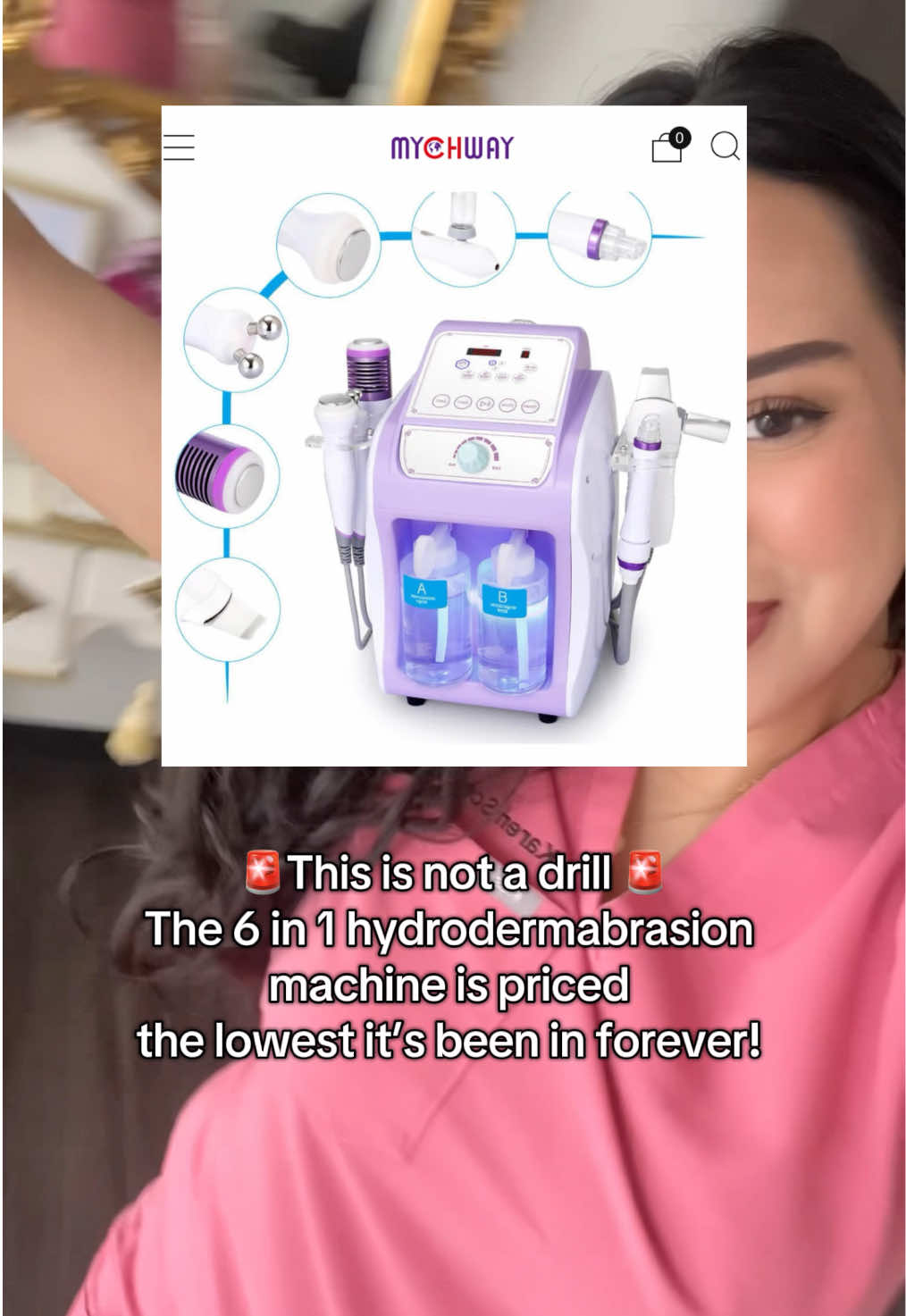 🚨Estheticians! The 6 in 1 Hydrodermabrasion Machine from Mychway is at its LOWEST price in a while! 👀💧 Take your treatments to the next level for even LESS with my code KAREN30 💸✨ Perfect for: ✔️Acne clients ✔️Dry/dehydrated skin ✔️Glow-up facials 💆‍♀️ #estheticiantools #hydrofacialmachine #mychway #estheticiantips #skincarespecialist #estheticianmusthaves #skincaretools #beautybusiness #facialequipment #soloesthetician #estheticianstudent #estheticianschool #estheticiantok #estheticianmusthaves #estheticianprimedeals#estheticianequipment #hydrodermabrasionmachine #mychwayreview 