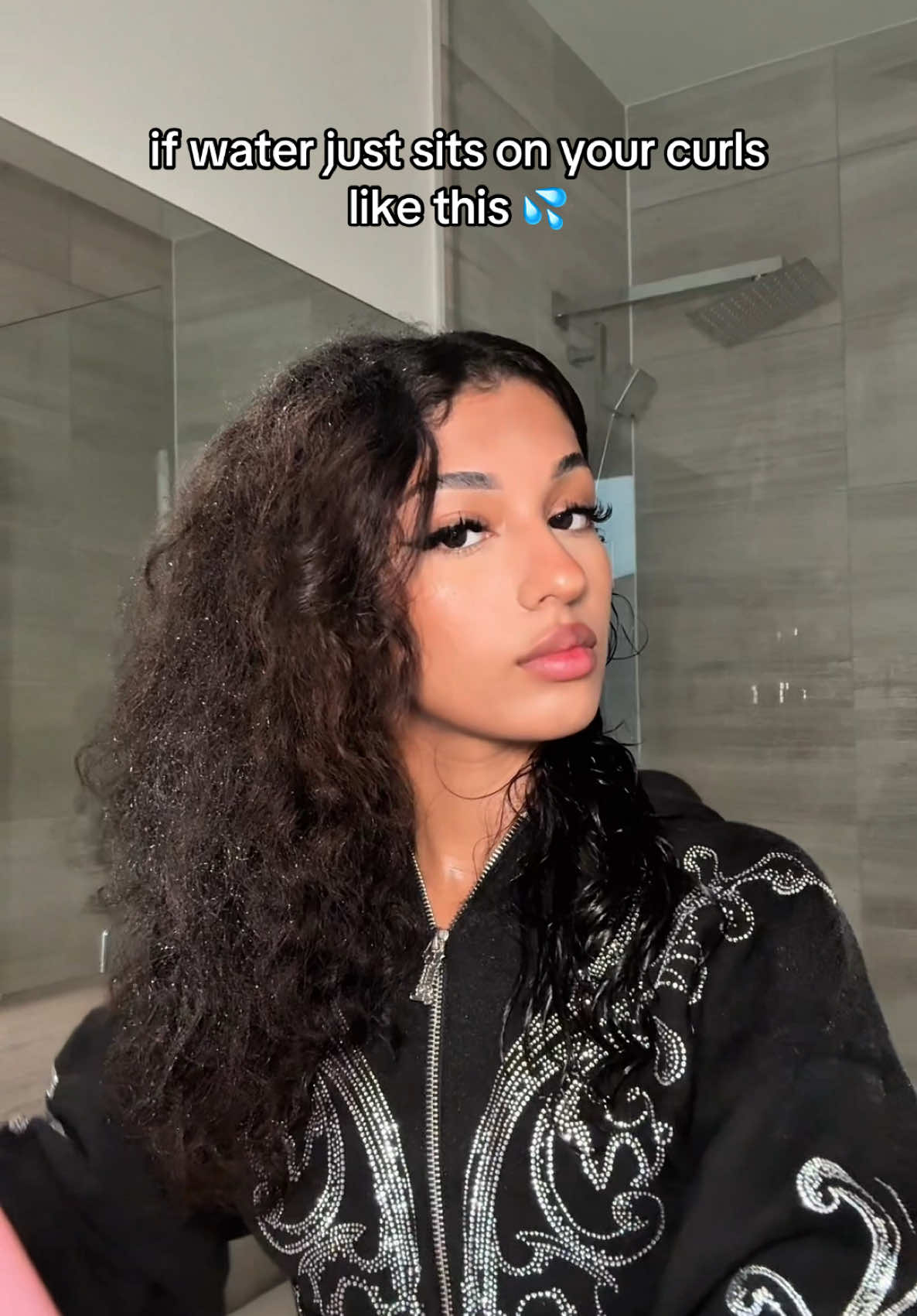 try this hair routine if you have low porosity curls 👀 #curlyhair #curlyhairroutine #nehachudary 