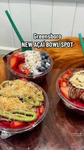 ✨Grand opening alert!!✨ Palmberries is officially opening THIS Saturday (July 12th) at 10 AM and I’m obsessed 🫐💜 They have the only Dubai Chocolate açaí bowl in Greensboro (you need to try it) + the vibe is so cute 🥹🌿 📍First 50 people in line get a FREE açaí bowl or smoothie.. so tell your girls & go early!!  🍓@palmberries  📍Located at 2627 Lawndale Ave Greensboro NC  #acaibowl #greensboronc #greensboro #fyp #northcarolinafood #viral #fyp 