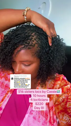 Replying to @Loc’d by Cassie $220 for my 516 Locs by @Loc’d by Cassie in Freetown, Sierra Leone! Do we need to set up a girls trip for everyone to go get their locs by her? Her phone number is +232 78 124262! Send her a WhatsApp message & go follow her page. Cassie, Tenki! #locs #day8 #africa #sierraleonetiktok🇸🇱 #sisterlocks #locstyles #microlocs #BlackTikTok #fypシ 