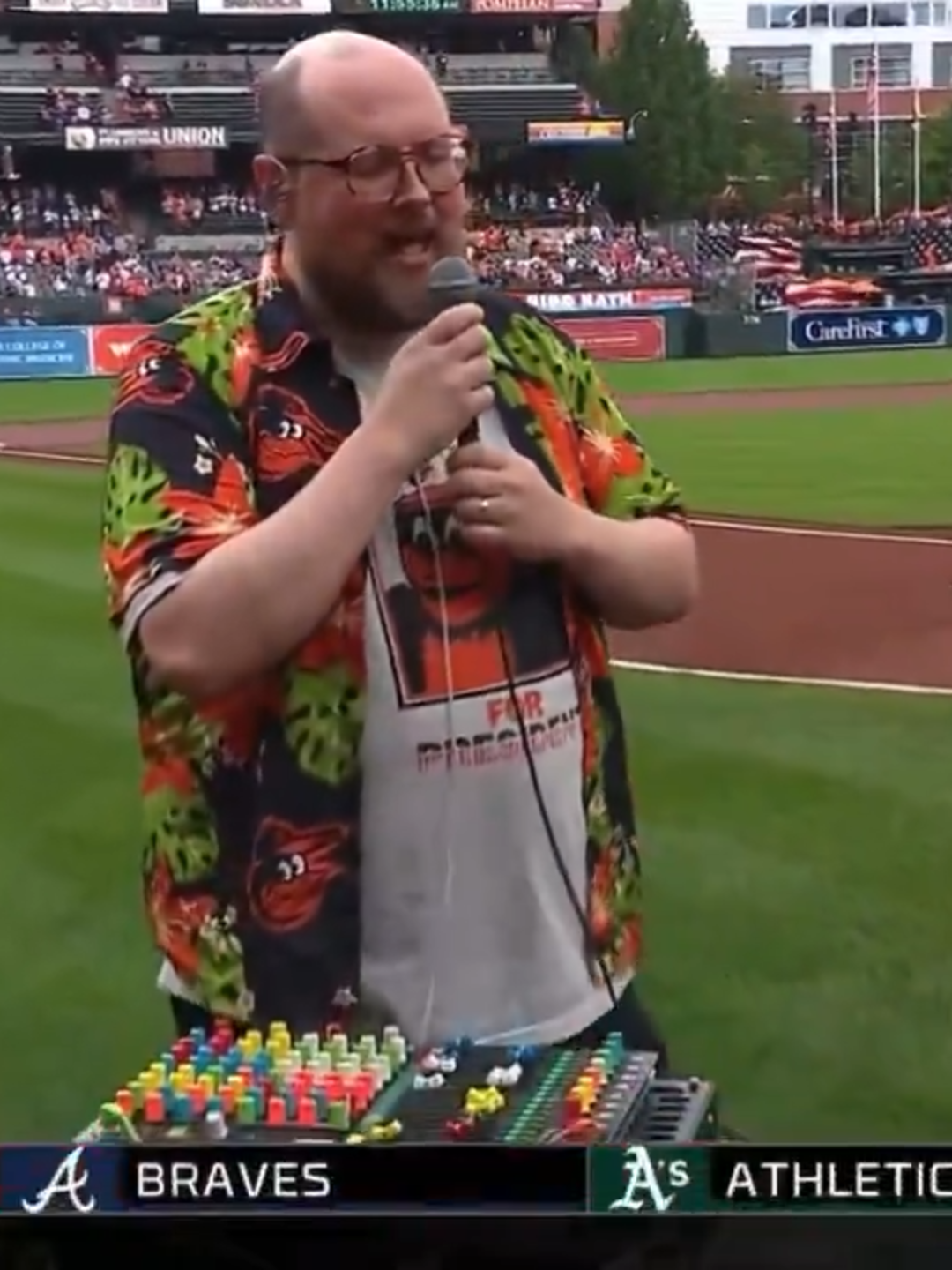 You've probably never seen a performance of the National Anthem​ like the one Dan Deacon did prior to the Baltimore Orioles' game. #dandeacon #nationalanthem #baltimoreorioles