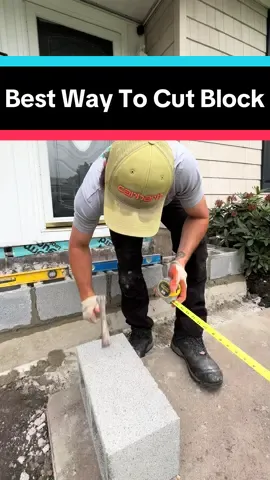 The best way to cut block #fyp #DIY #downesconstruction #construction #constructiontok #protip #cutting #block #trending #viral #howto #stepbystep #bluecollar #fypシ #foryoupage 