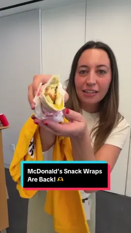 #McDonalds fan-favorite #SnackWrap is so back this week! 😋 Get all the details at the link in our bio. #FoodTok