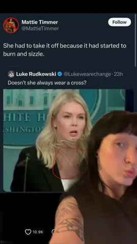 karoline levitt 🖕🖕🖕🖕🖕u are losing ur faith aren’t u?? u can’t stand to abide by ur daddies rules and say ur faithful huh? crazy