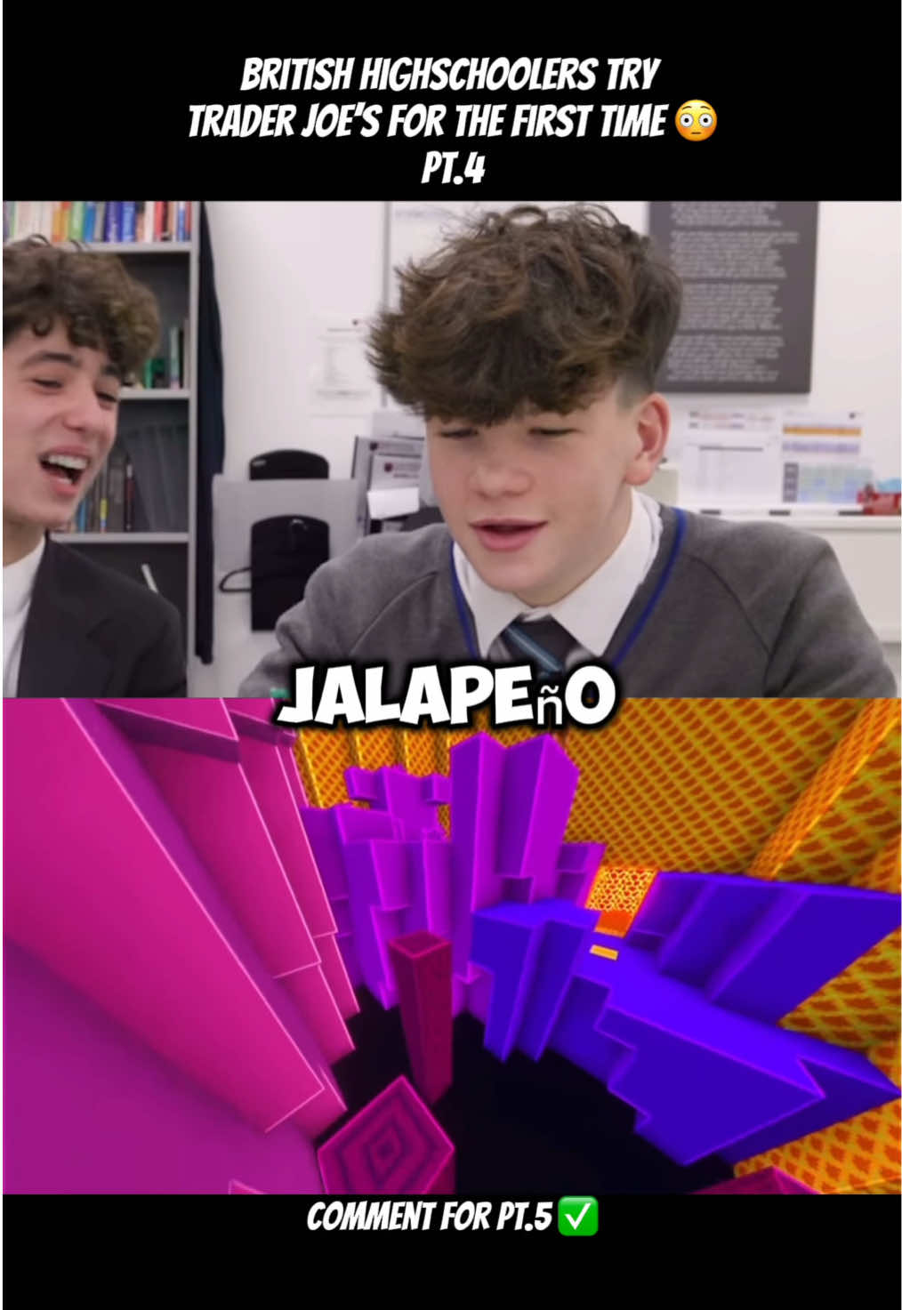 British Highschoolers Try Trader Joe’s For The First Time 😂 JA-PELE-Noo 😂 Creds: JollyYT #taki #traderjoes #trader #traderjoesfoodreviews #Foodie #food #muckbang #british #jalapeño #xyzbca #fyp #tiktok #eat #british #famous #snacks #try #trynottolaughtiktoktv #snackbreak 