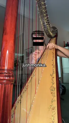 just monika. #justmonika #ddlc #dokidokilitertureclub #harp 