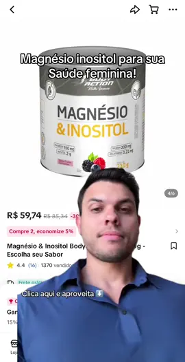 Comece a tomar magnesio. #saudedamulher #saudefeminina #magnesio 
