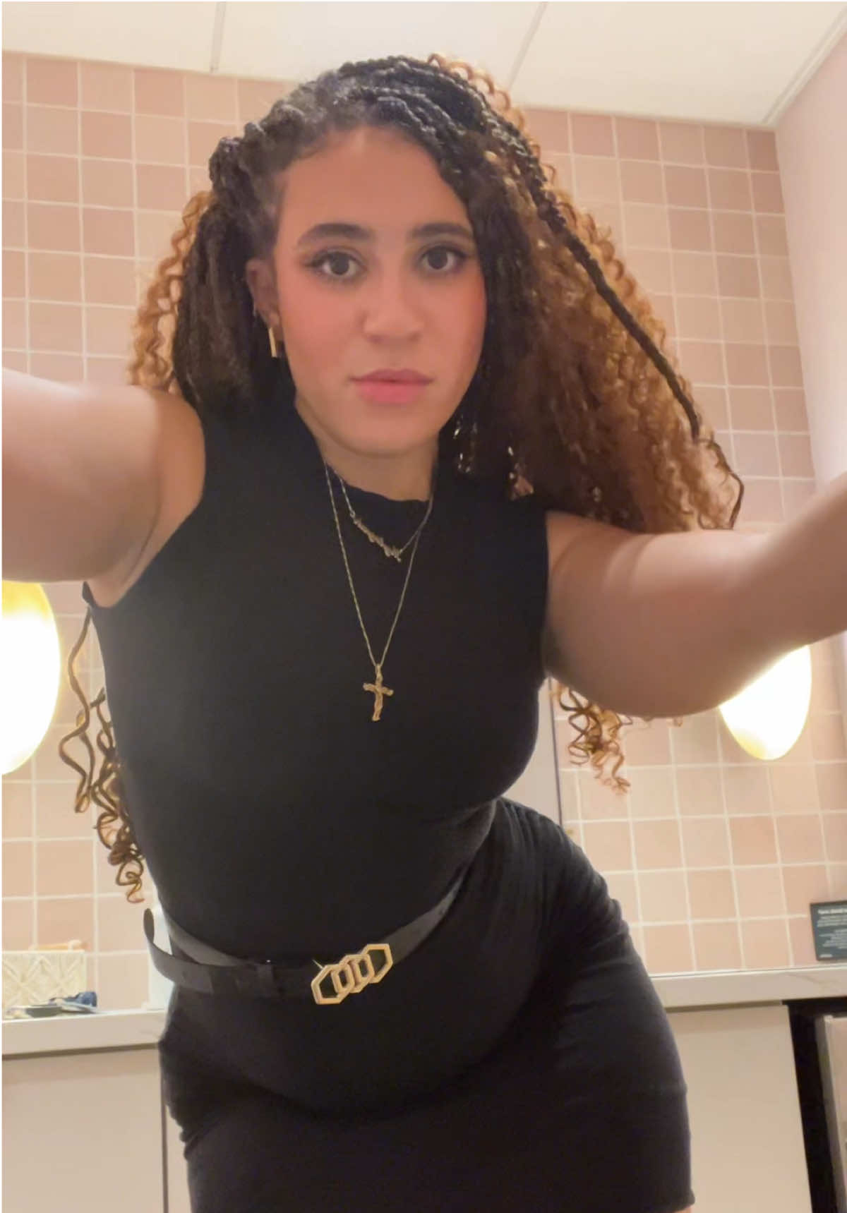 Cherry flavored kisses and everything. #OOTD #fypシ #fyp #fypage #lookbook #midsizefashion #curvytiktok #workwife #dress #heels #poutyface #poutylips #braids #thicktok 