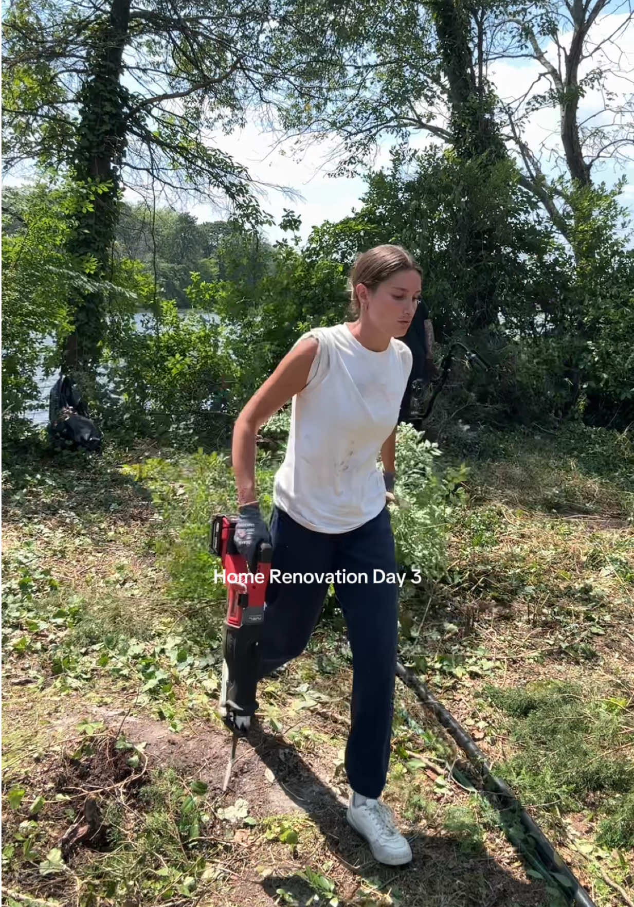 Bringing the water front VIEW to LIFE🏡🌊🪚 #Home #homereno #homerenovation #renovation #house #houseremodel #houserenovations #landscape #landscaping #natalierae #nurse #nurselife #nursesoftiktok 
