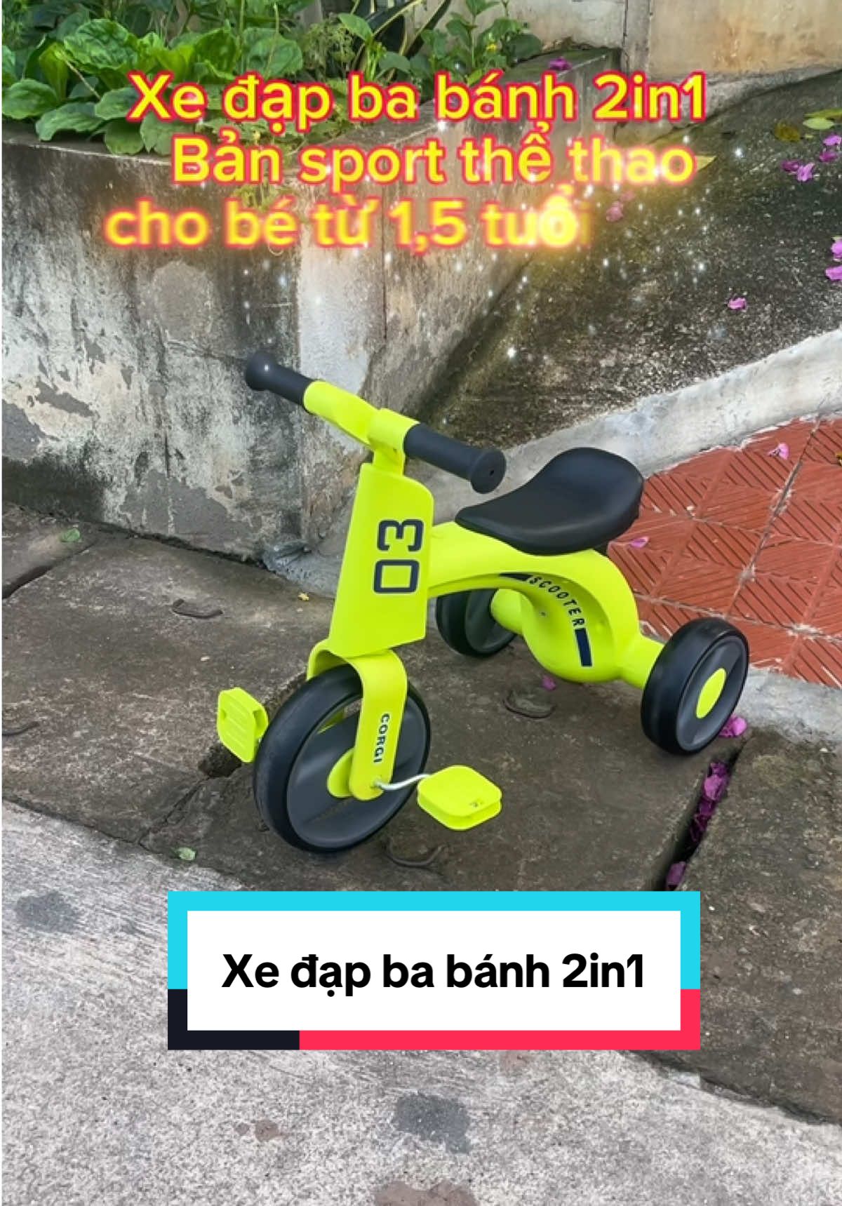 Xe chòi ba bánh 2in1 kèm nhạc và đèn. #xechoichan#xebabanh#xebabanh2in1#nhungkoi97#xechobe#ttlk#xuhuong