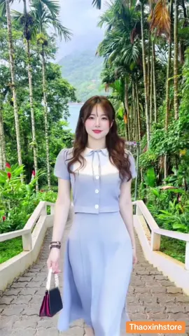 Set chân váy áo xanh caro nhí #xuhuong2025🍀🍃🍂🌺🌹🌸 #xuhuongtiktok 