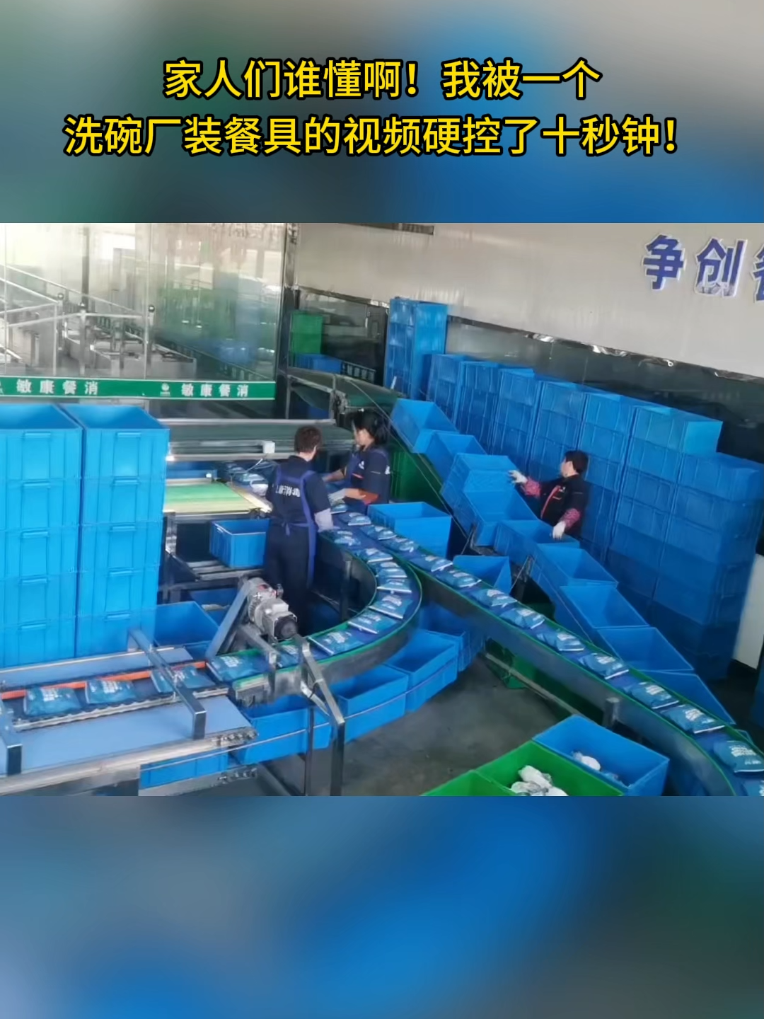 洗碗厂用装箱机，餐具自动装箱机#餐具 #餐具消毒机器 #流水线洗碗机 #洗碗机设备