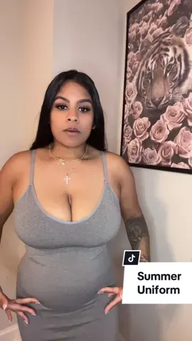 My new Summer uniform! She is my bra + shapewear all in one. She lifts the 🍑 and she’s comfortable! #feelingirl #feelingirldress #shapeweardress #fupa #mompouch #lovehandles #snatched 