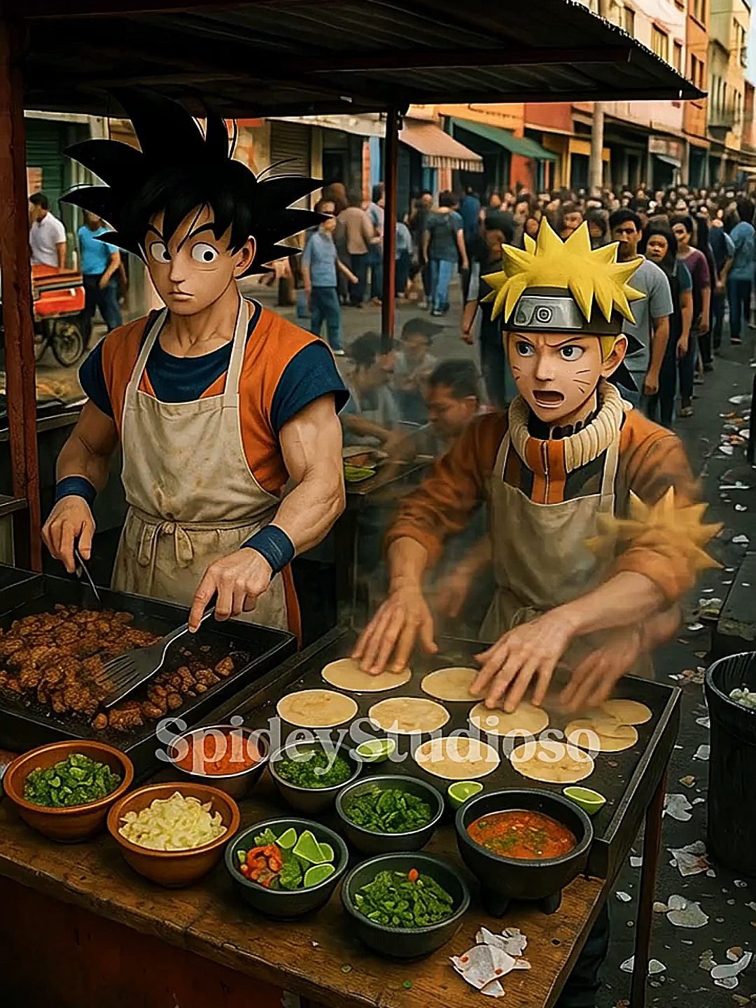 esos taquitos estaban pero del kilo la verdad 🤑 #goku #historia #whatif #naruto #dragonball #dragonballz #tacos #mexico #taquitos
