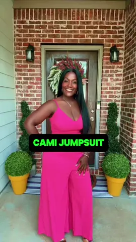 Jumpsuit, 1 Count Fitted Casual Minimalist Sleeveless Cami Jumpsuit for Daily Wear, Ladies Clothes for All Seasons, Summer. #dealsforyoudays #wardrobeme #TTSThunderbolt #backtoschool #creatoricons 