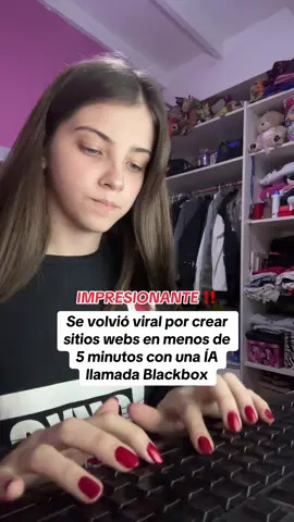 SE VOLVIÓ VIRAL AL CREAR UN SITIO WEB CON BLACKBOX AI #ai #ia #inteligenciaartificial #blackboxai #blackbox 