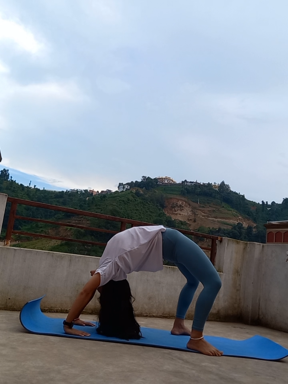 After a long gap I have attempted Chakrasana push-up💪🧿  #makeitviral #nepal #fyp #foryou #Fitness #nepalitiktok 