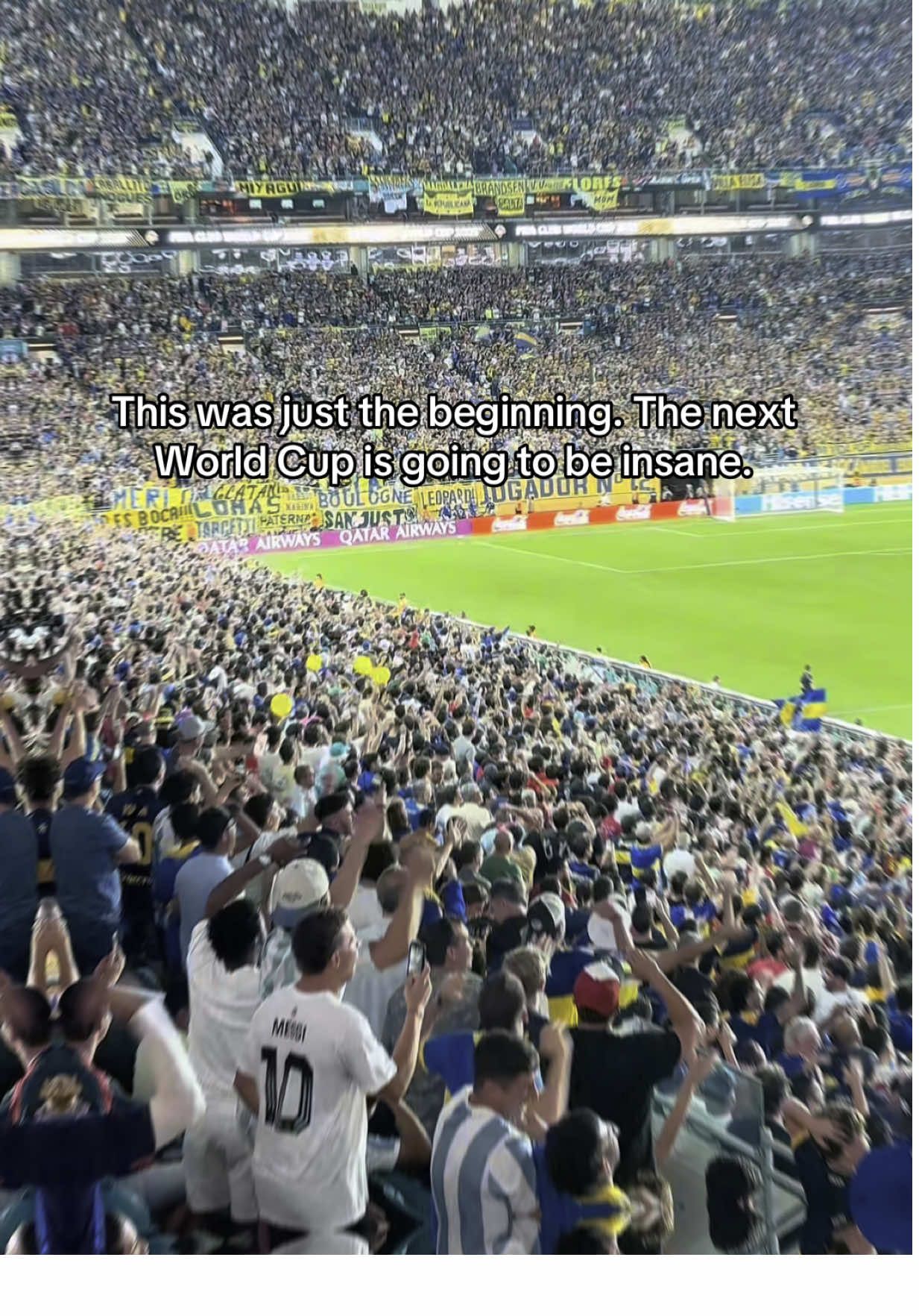 If the energy looked like this now, imagine what 2026 is going to feel like. #fifaworldcup2026 #worldcup #fifa #football #vibes #stadiumenergy #coldplay 