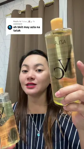 Replying to @𝚈𝚘𝚑𝚊𝚗_👻♂️ Yan na po ang bagong packaging ngayon ng VC Toner. Kaya pag nag order po kayo Azla VC Toner na ang marereceive nyo po. #toner #vc #vctoner #whitening #whiteningtoner #moisturizingtoner #vitaminc #vitaminctoner #azla #azlacosmeticshop 