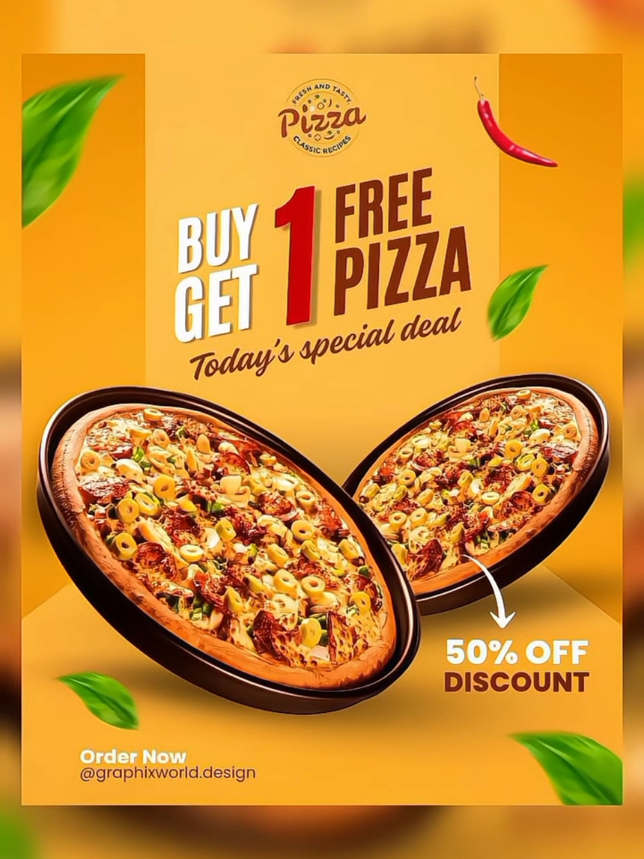 🔥 Pizza ad poster design in Canva. 🎨Designed a pizza 🍕 ad poster using canva! Let me know what you think!💬 #foryoupage❤️❤️ #foryoupagе #canva #canvatips #canvahacks  #canvatutorial #canvadesign #graphicdesign #socialmediamarketing #poster #pizza #pizzalover #pizzatime 