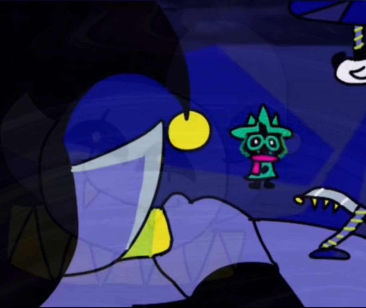 Asgore runs over dess but it’s jevil #deltarune #animation #drawing #meme 