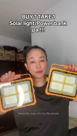 Solar light na, power bank pa !! Naka buy1 take 1 toh kaya check out na 😍 #solarlight #powerbank #powerstation #emergencylight #campingessentials #techreview 