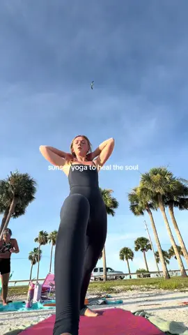 A perfect sunset flow under the palm trees