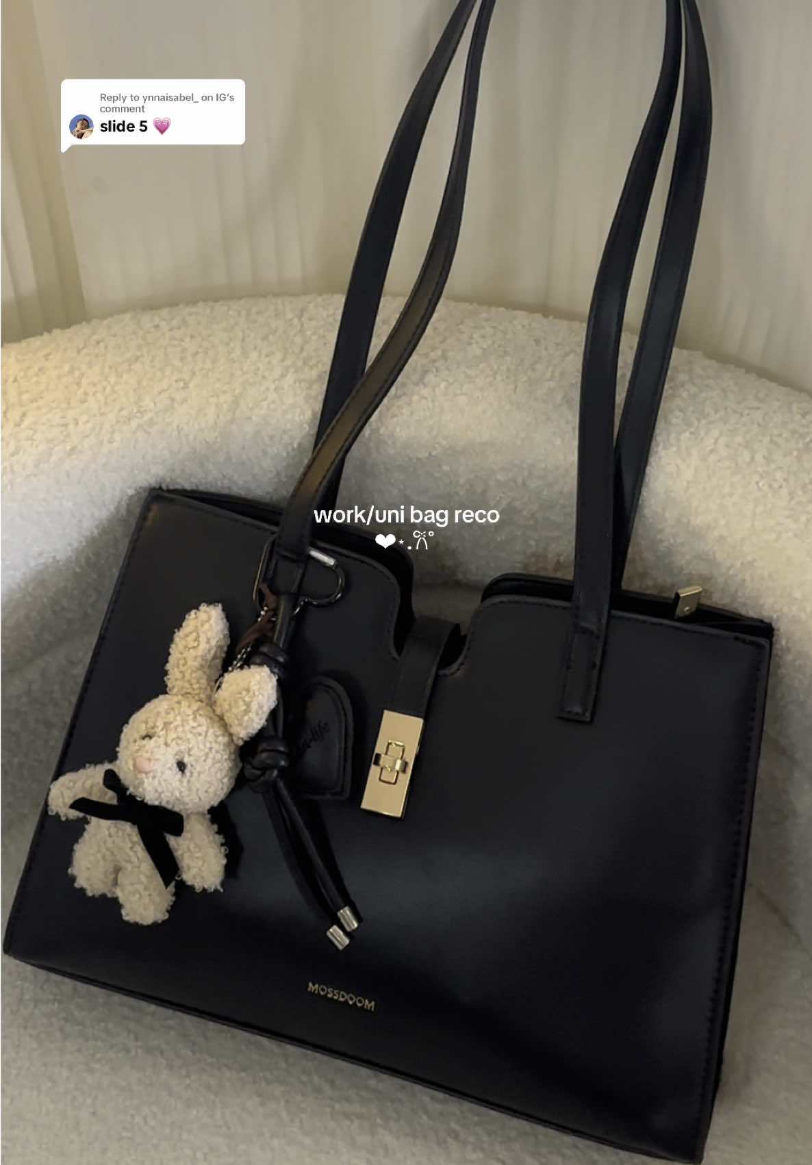 Replying to @ynnaisabel_ on IG can fit 11inches ipad/tablet ✨ @MOSSDOOM.PH #mossdoom #workbag #unibag #shoulderbag #totebag #bag #bagsoftiktok 