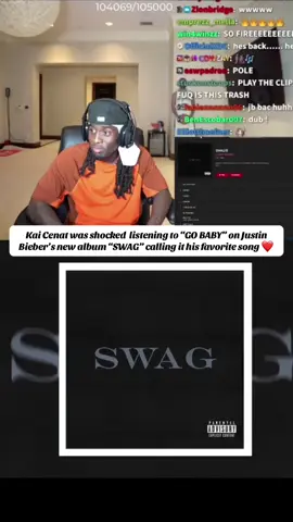 #kaicenat #kaicenatclips #justinbieber #newalbum #music #reaction #kaicenatlive #relatable #fypシ゚viral #viral #fyp 